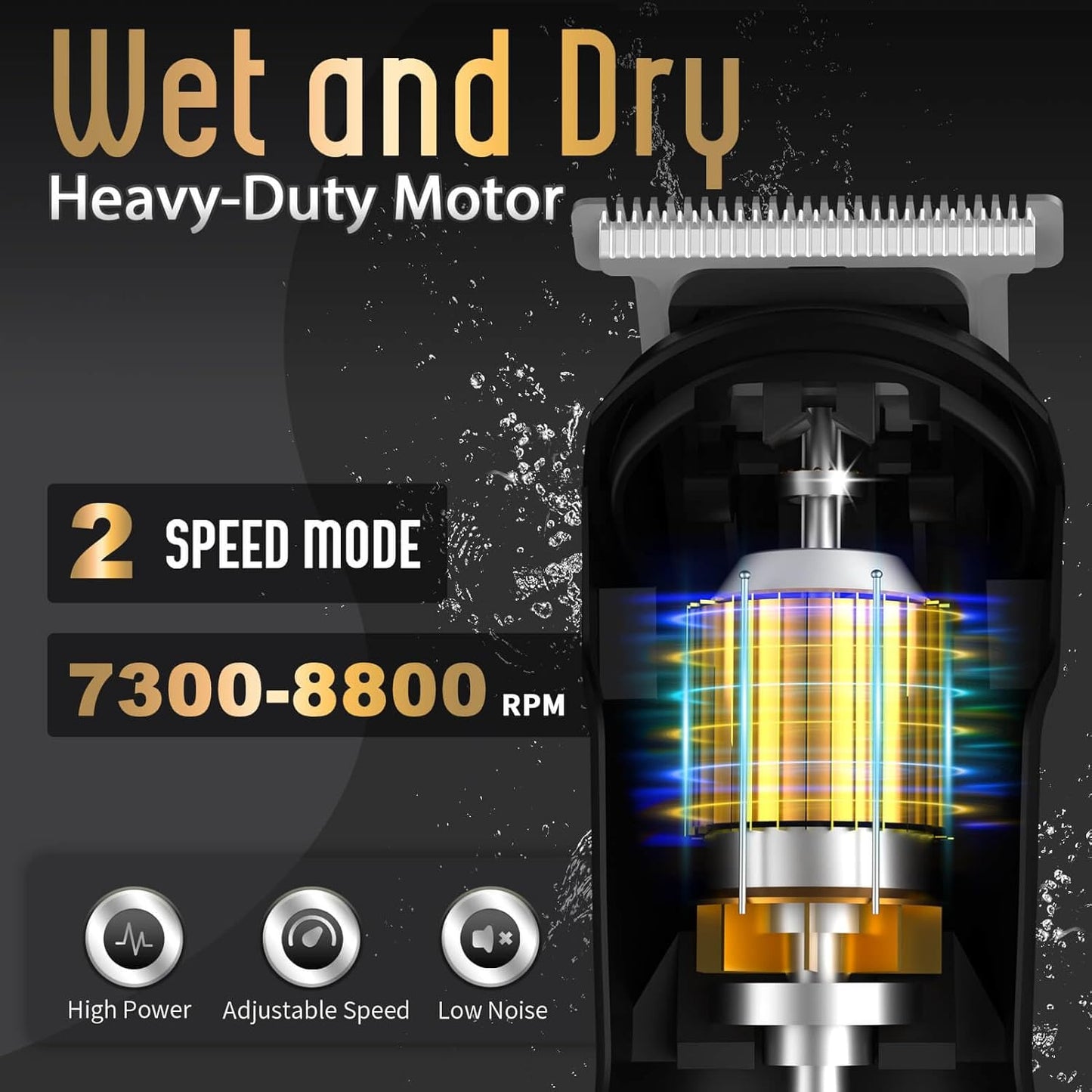 Beard Trimmer for Men - Waterproof Electric Razor for Face, Body & Mustache | Cordless Grooming Kit