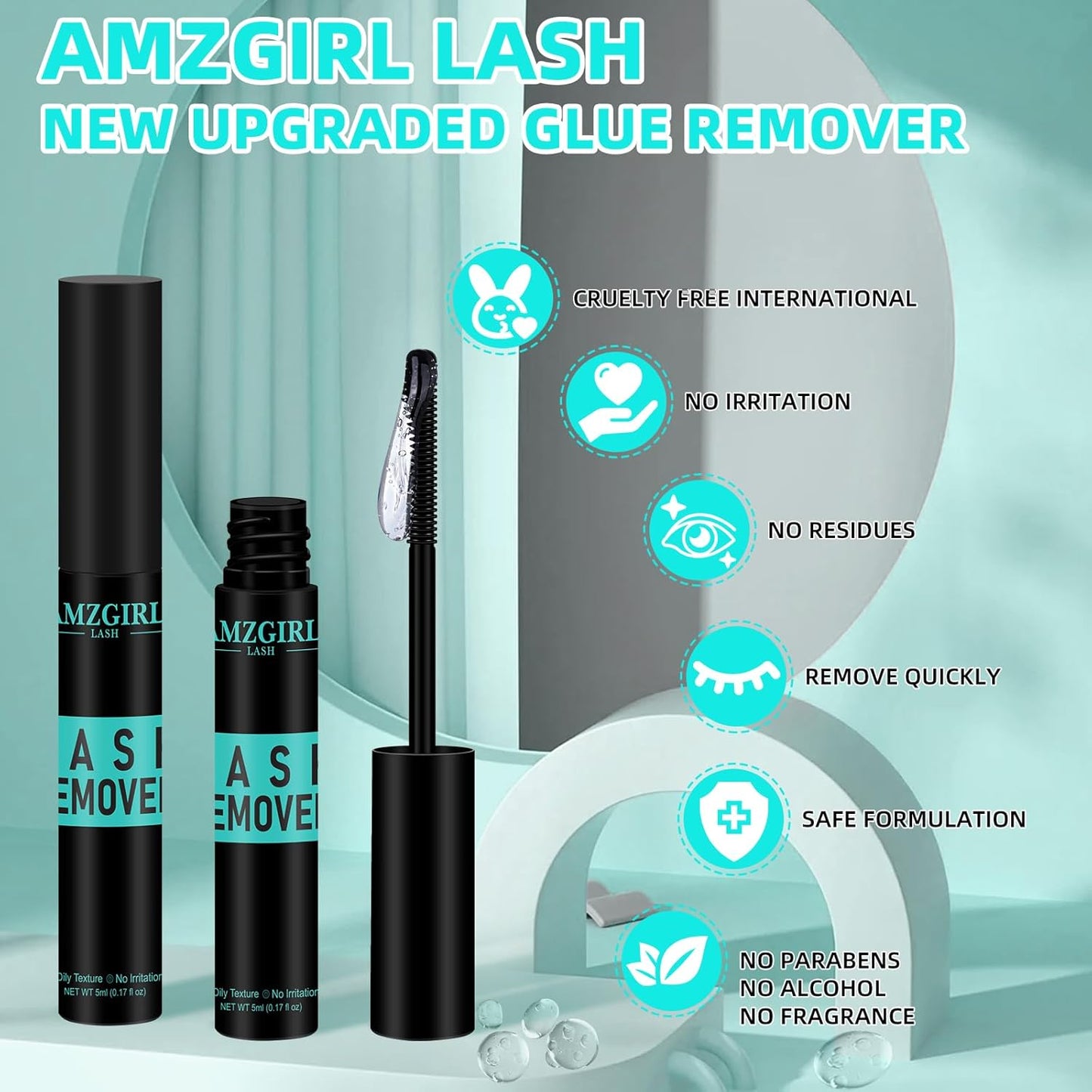 Eyelash Extension Remover - Non-Irritating Oil for DIY Lash Clusters | 5ml Eye Cleanser