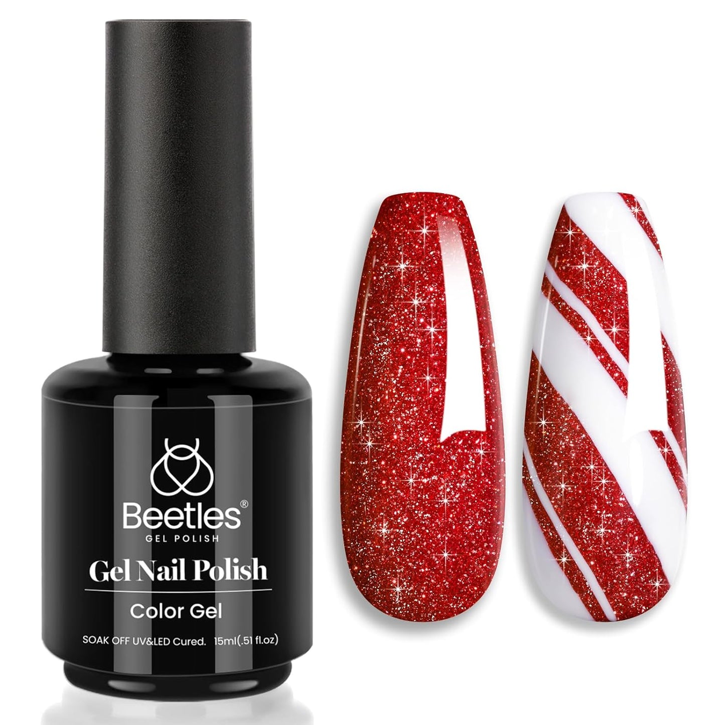 Beetles Purple Gel Polish - Lilac Light Purple Nail Color | 15ml Soak Off UV LED Gel for Summer Manicure