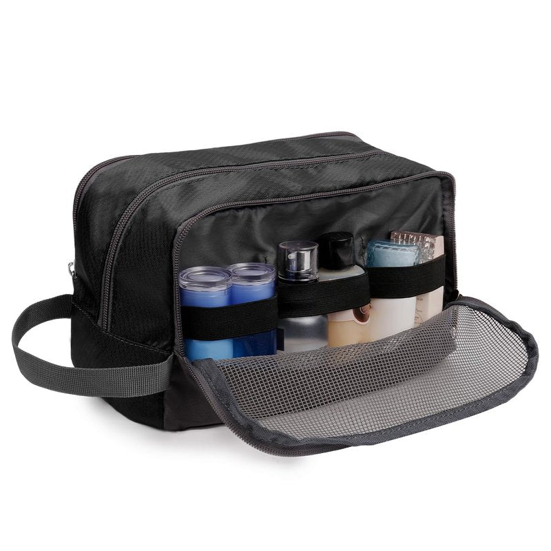 Toiletry Bag for Men Hanging Dopp Kit Water Resistant Shaving Bag Small Toiletry Bag for Traveling(Black)