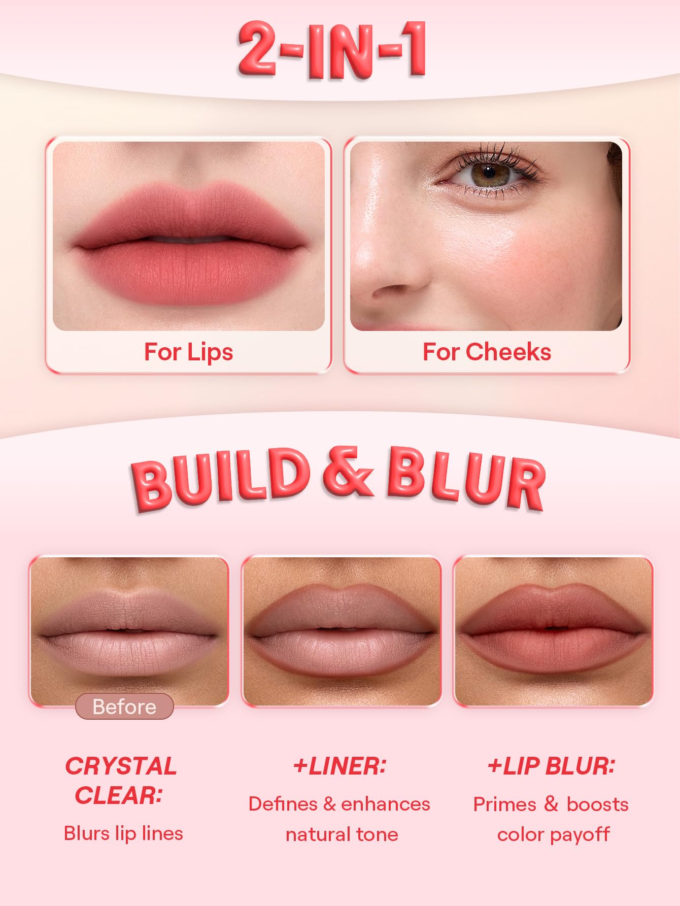 SHEGLAM Bounce Putty Pocket Lip Pot velvet Matte Lip Gloss Soft High Pigment Color Lip Stain with Brush-Cocoa Crush