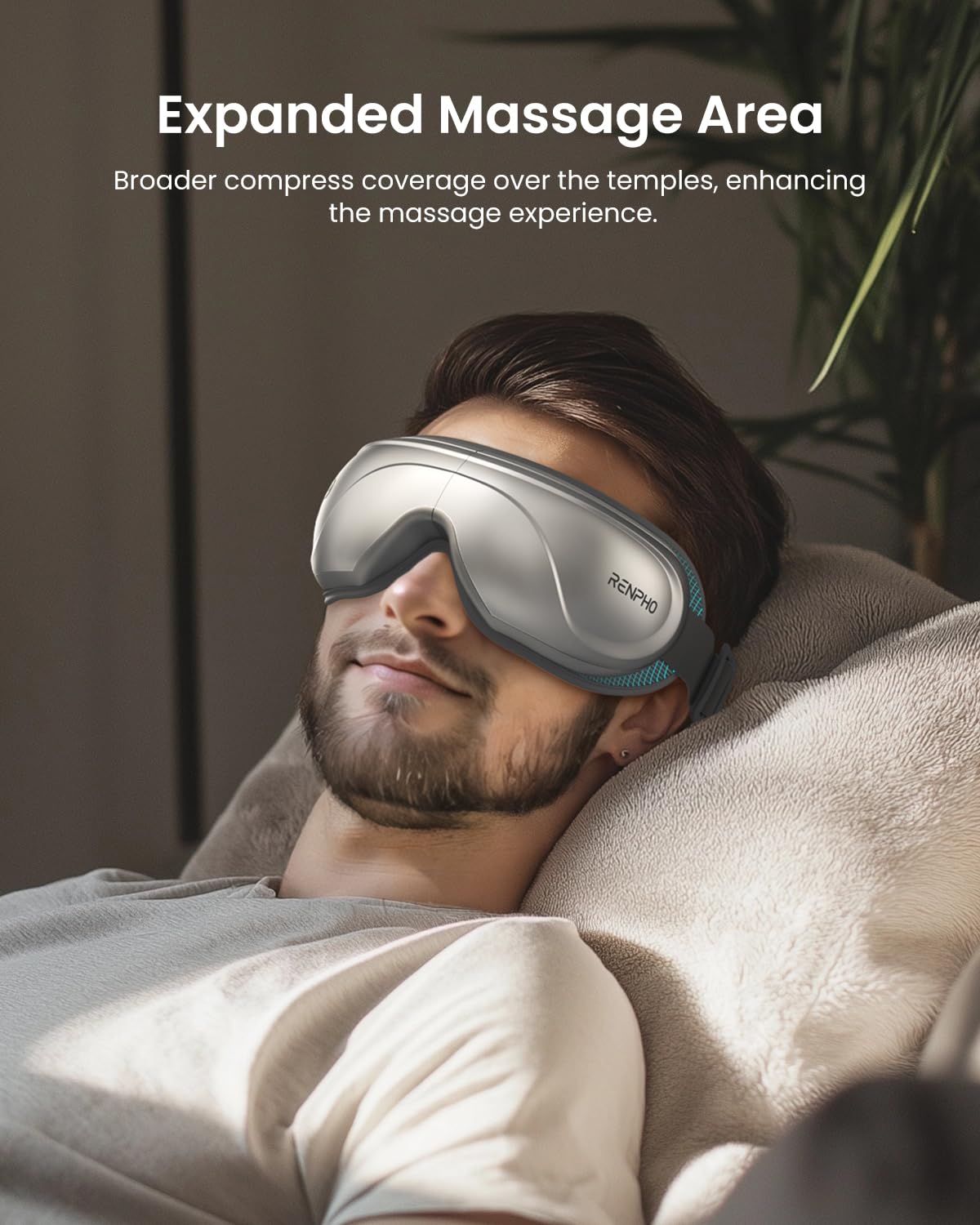 RENPHO Eye Massager with Heat and Cooling, Fathers Day Dad Gifts for Husband Men, Heated Eye Mask for Improve Sleep and Relaxation - Eyeris 2