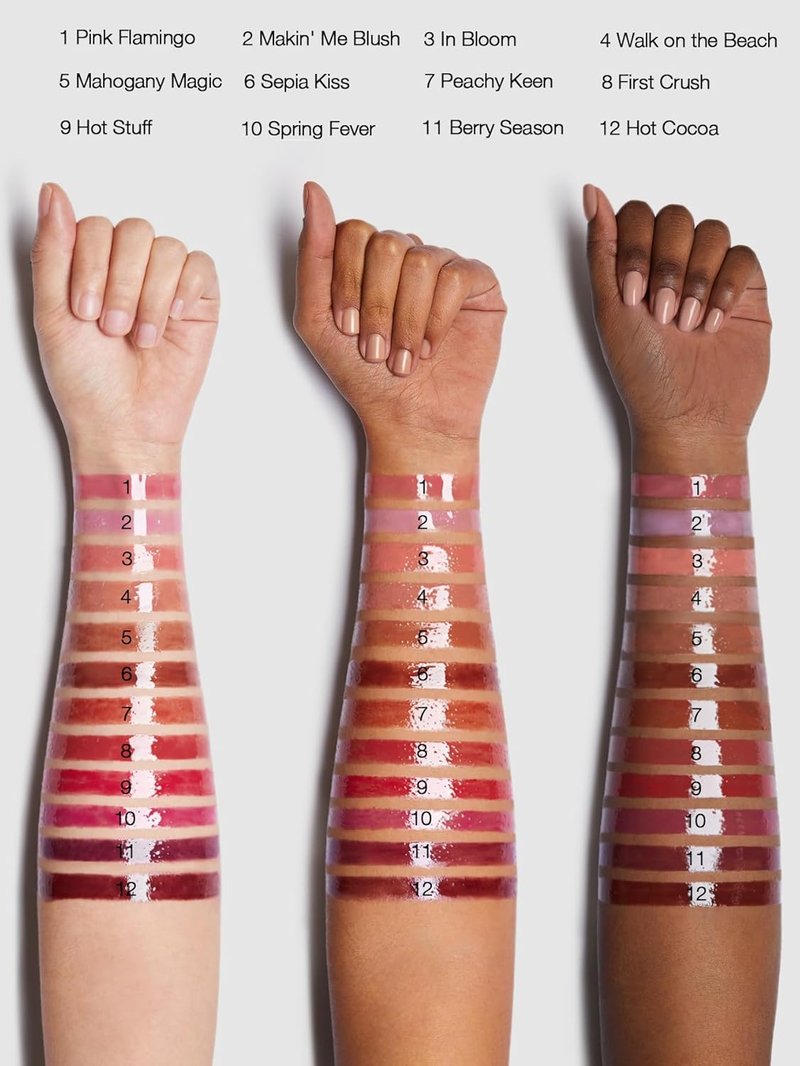 Moisturizing Solid Lip Gloss - Non-Sticky Lipstick with Coconut Oil | Berry Season