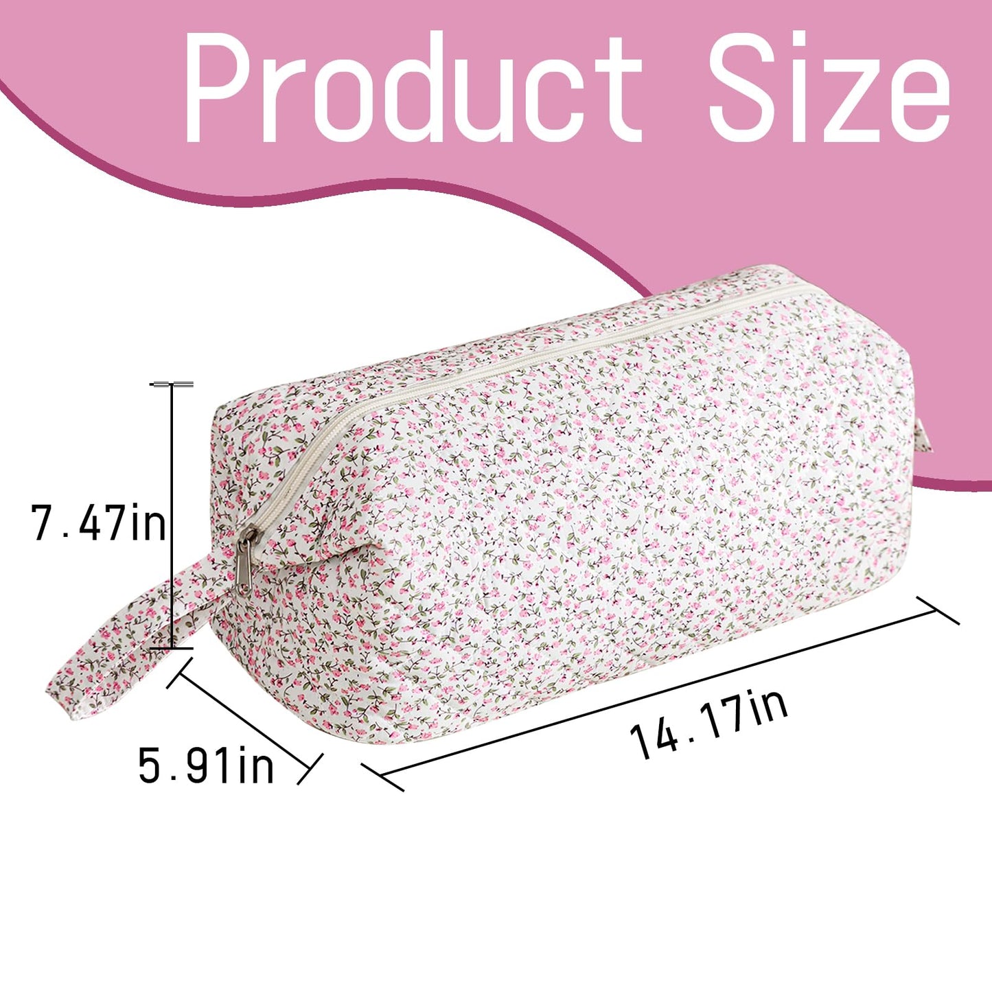 YATFRIK Quilted Hair Tools Travel Organizer Bag, Portable Carrying Case for Hair Dryer & Styling Tools, Cute Travel Hairdryer Bag for Women