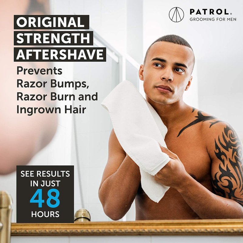 Bump Patrol Original Formula Aftershave Treatment Serum – Razor Bump Stopper and Ingrown Hair Treatment for Men and Women, Ingrown Hair Serum with Salicylic Acid - 0.5 oz (Pack of 4)