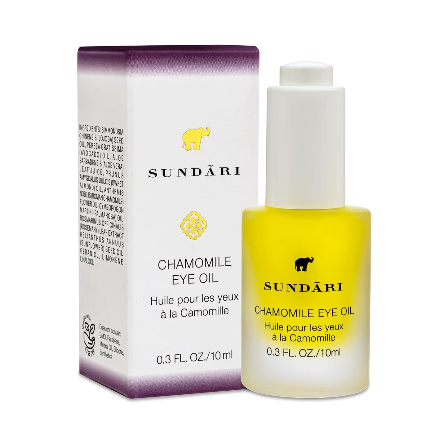 SUNDARI Chamomile Eye Oil - Soothing Hydration for Dark Circles & Puffiness