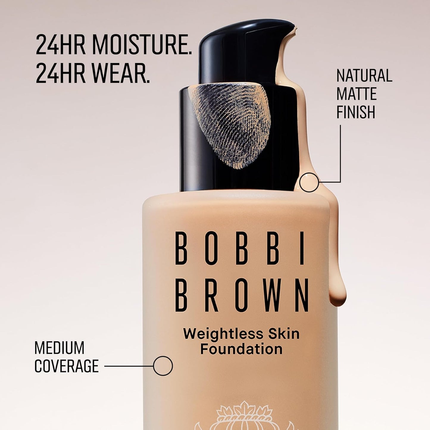 Bobbi Brown Weightless Skin Foundation SPF 15 - Oil-Control & 24-Hour Hydration | Natural Matte Finish, 1 Fl Oz