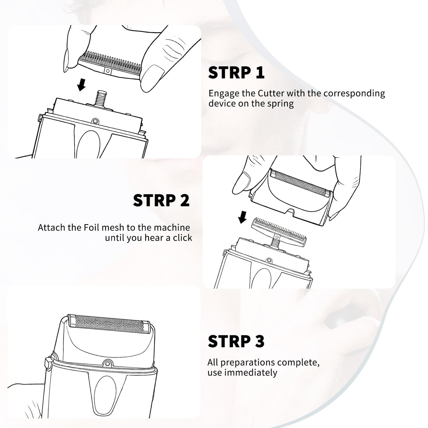 Shaver Replacement Foil and Cutter,Compatible with BaBylissPRO UV-Disinfecting Single Replacment Foil- Gold