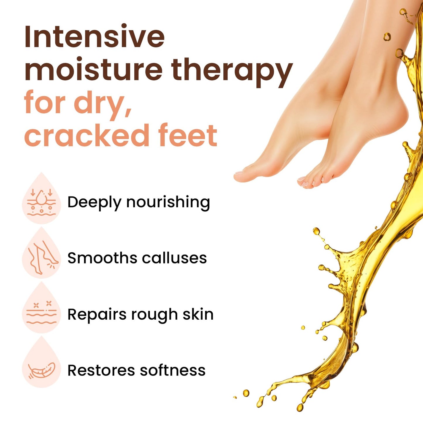 6 Pack Moisturizing Foot Mask for Dry Cracked Feet, Restoring & Hydrating Socks with Lavender, Shea Butter, Jojoba Oil & Vitamin E, Feet Mask for Women & Men Foot Care