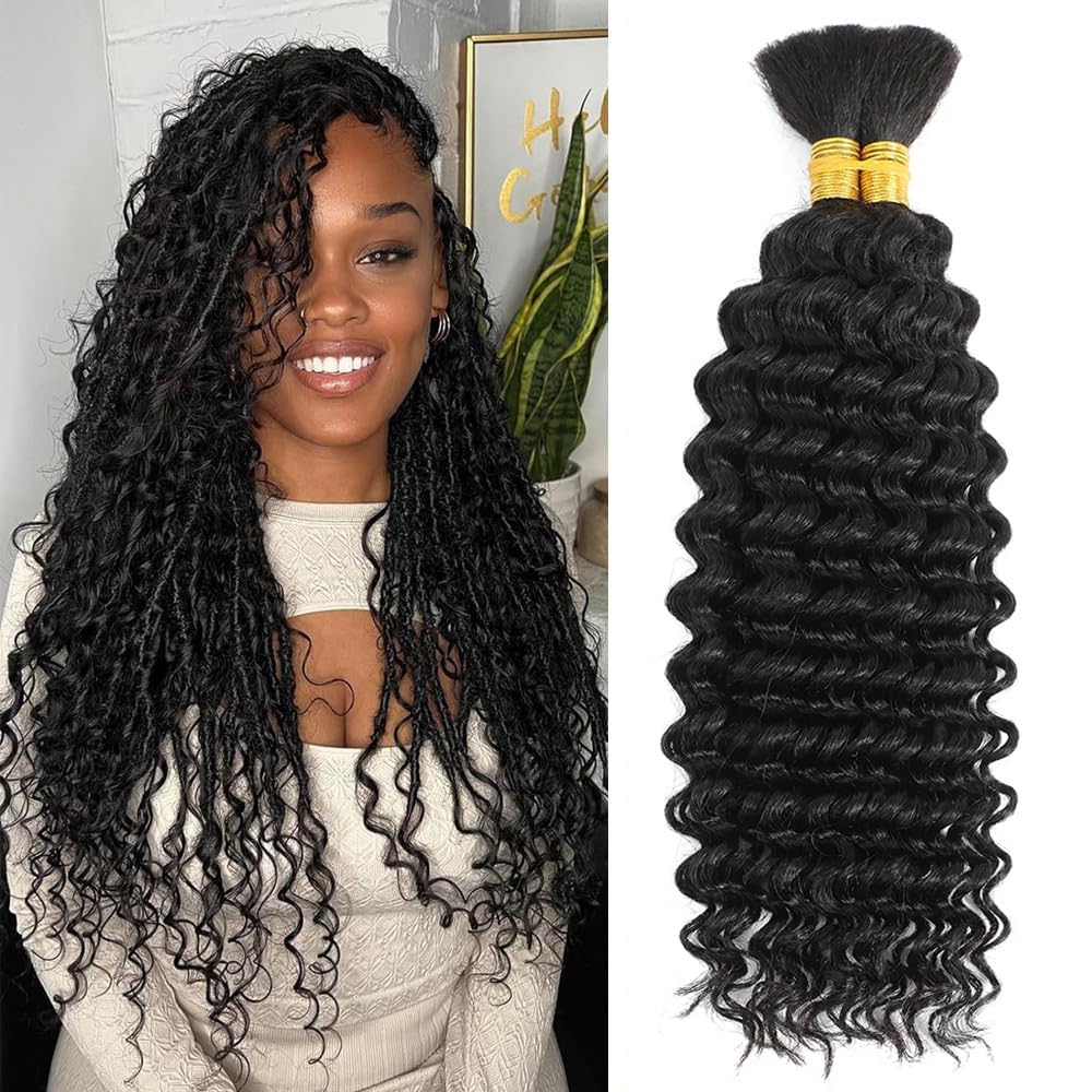 Dreadlock Extensions - 100% Human Hair, Handmade Permanent Locs | 30 Strands, 4 Inch, Can Be Dyed & Curled