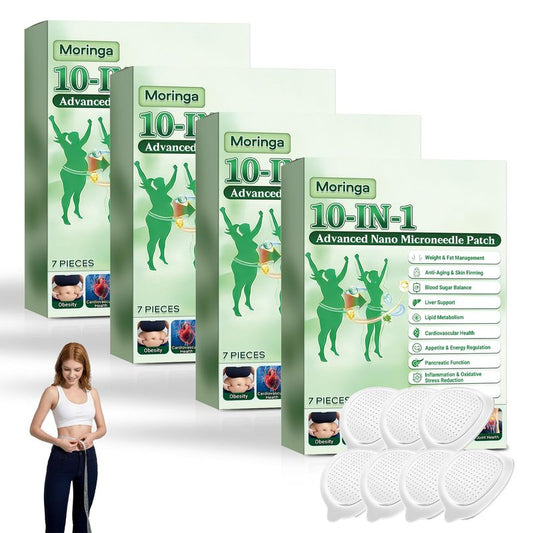 28 PIECES (4 * 7 Pack) Moringa Nano Micro Patch | 10‑in‑1 Herbal Skin Patches | Gentle, Non - Irritating for Men & Women