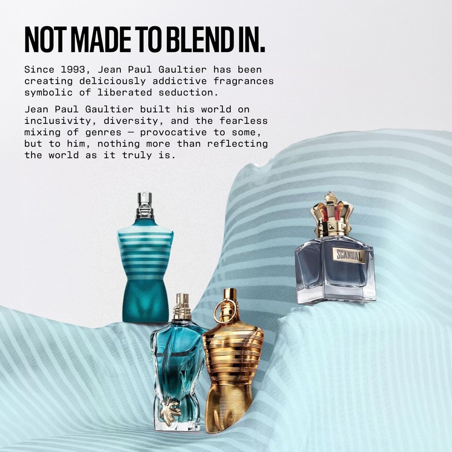 Jean Paul Gaultier Le Beau Eau de Toilette for Men - Addictive Woody Cologne with Bergamot & Coconut | 4.2 oz Spray