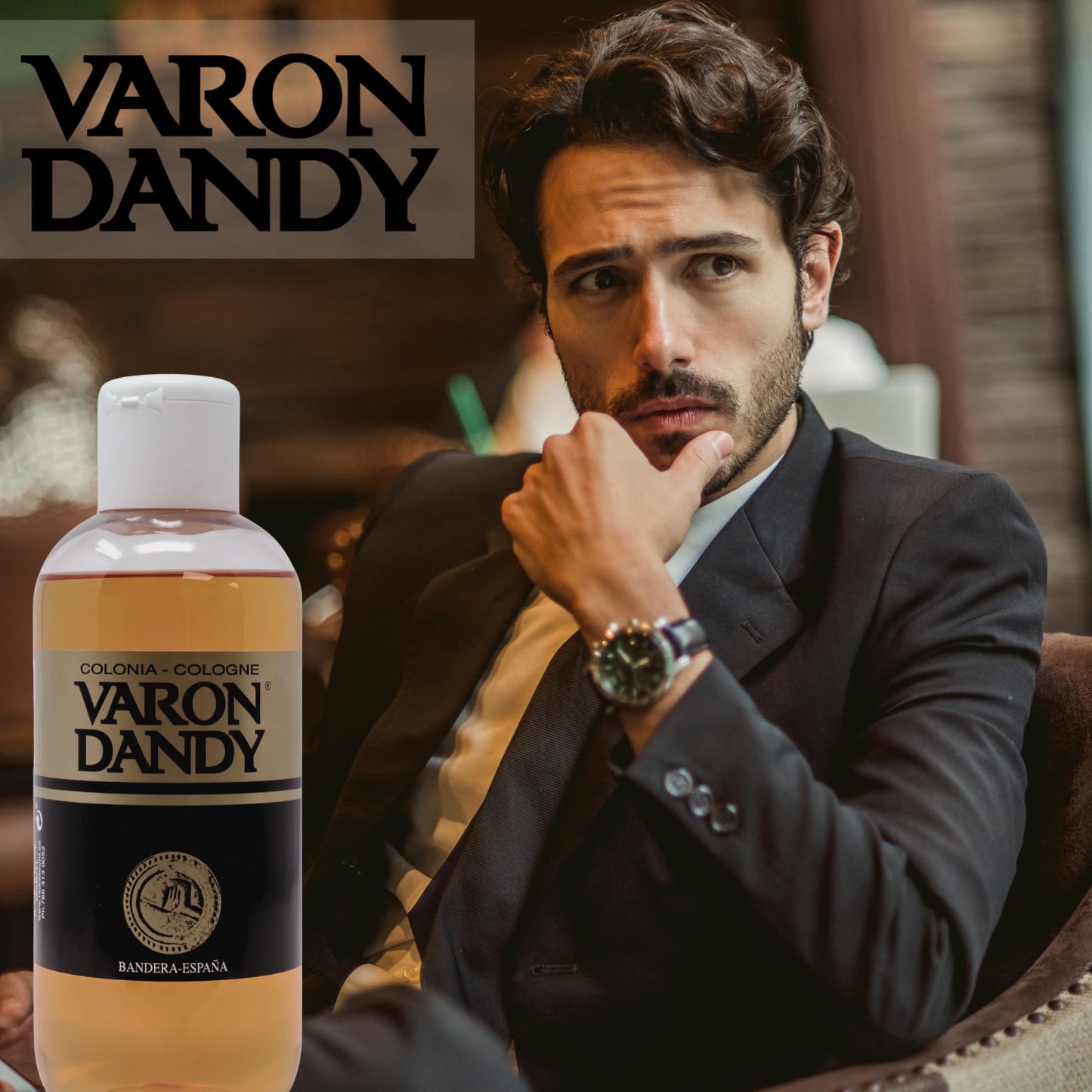 Varon Dandy Men's Cologne - Woody & Spicy Aroma, Invigorating Fresh Scent, 16 Fl Oz
