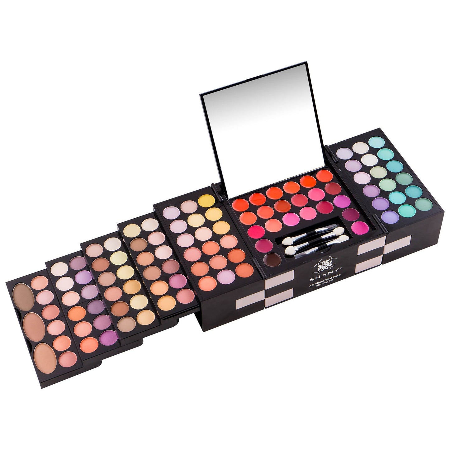 SHANY All In One Harmony Makeup Set - Ultimate Color Combination - Eyeshadows, Blush Powder, Lip-gloss Lipstick, Mini Makeup brushes, Makeup applicators, HOLIDAY GIFT IDEA
