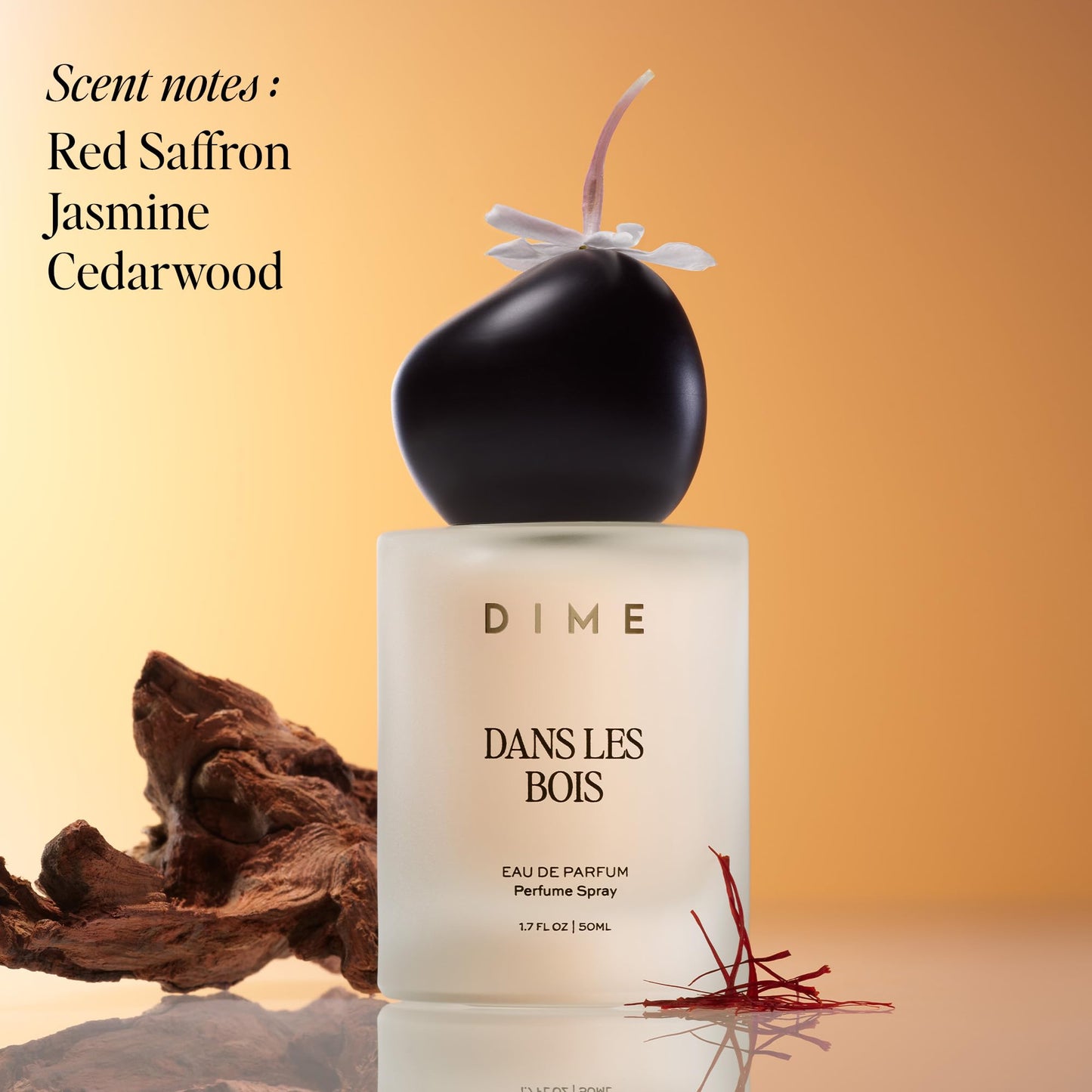 DIME Beauty Perfume Dans Les Bois, 1.7 oz / 50 ml - Feminine and Bold Scent, Hypoallergenic, Clean Perfume, Eau de Toilette For Women