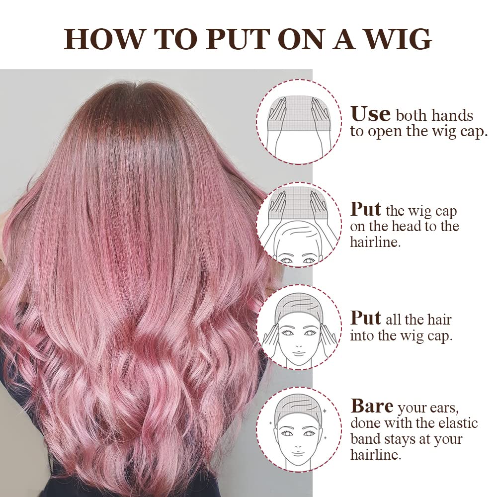 Mesh Wig Cap - 6 Pcs Fishnet Non-Slip Hair Net for Women | Comfortable Weave Cap