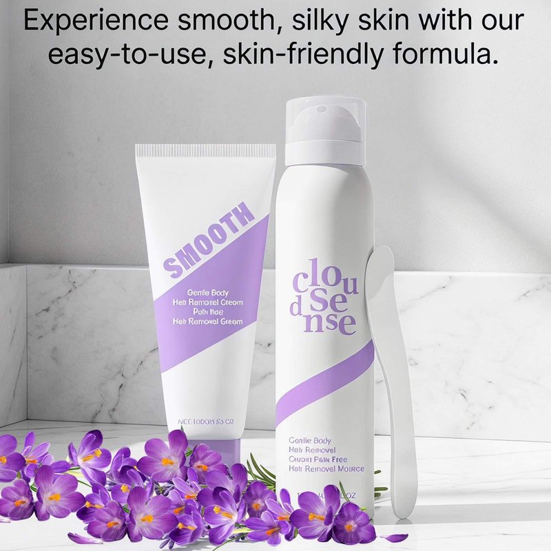 Hair Removal Spray, Gentle Body Hair Removal Cream Kit, Suitable for Sensitive Skin,Smoothing Body & Legs for Every Skin Type,kit