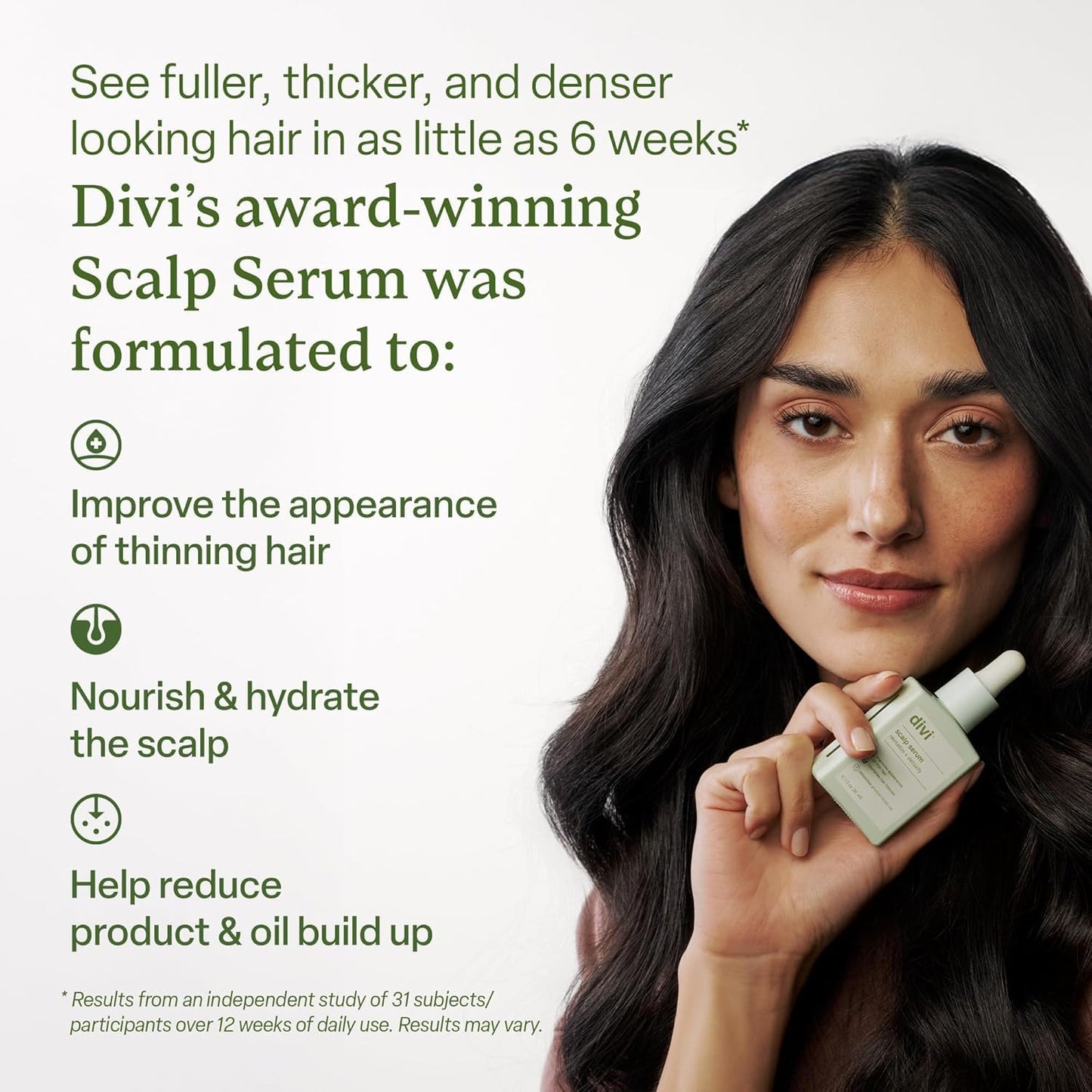 Divi Scalp Serum - Thinning Hair Treatment with Amino Acids, Caffeine & Rosemary Oil | Non-Greasy Formula for Healthy Scalp & Fuller Hair