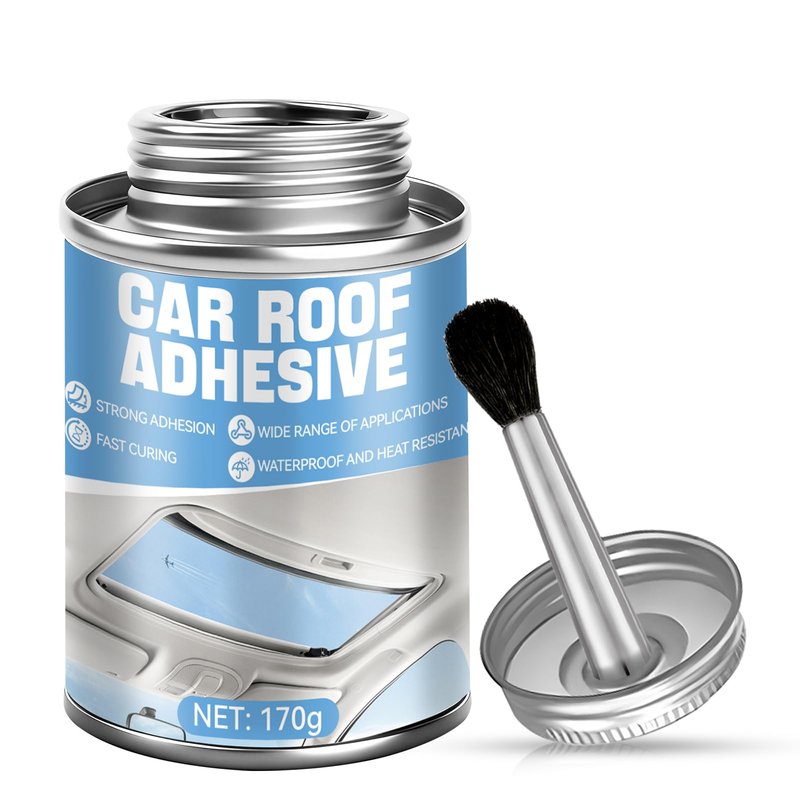 kuailaya Headliner Adhesive, Headliner Glue Car Upholstery Glue Strong Adhesion Quick Repair Flexible High Durability and Weather Resistance for Automotive Interiors Fabric Leather, 120ml