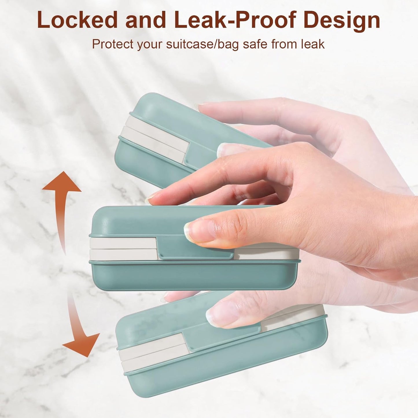 Leakproof Bar Soap Holder Dish with Lid - Portable Travel Soap Case for Gym, Camping & Outdoor Use | Blue