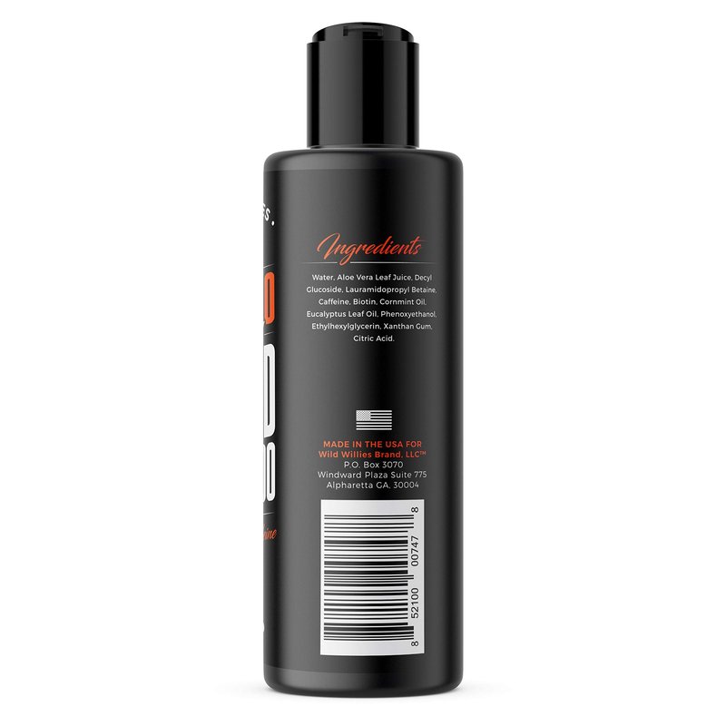 Wild Willies Beard Shampoo with Biotin & Caffeine - Nourishes & Strengthens - Moisturizing Anti-Dandruff Face Wash for Men of All Beard Types