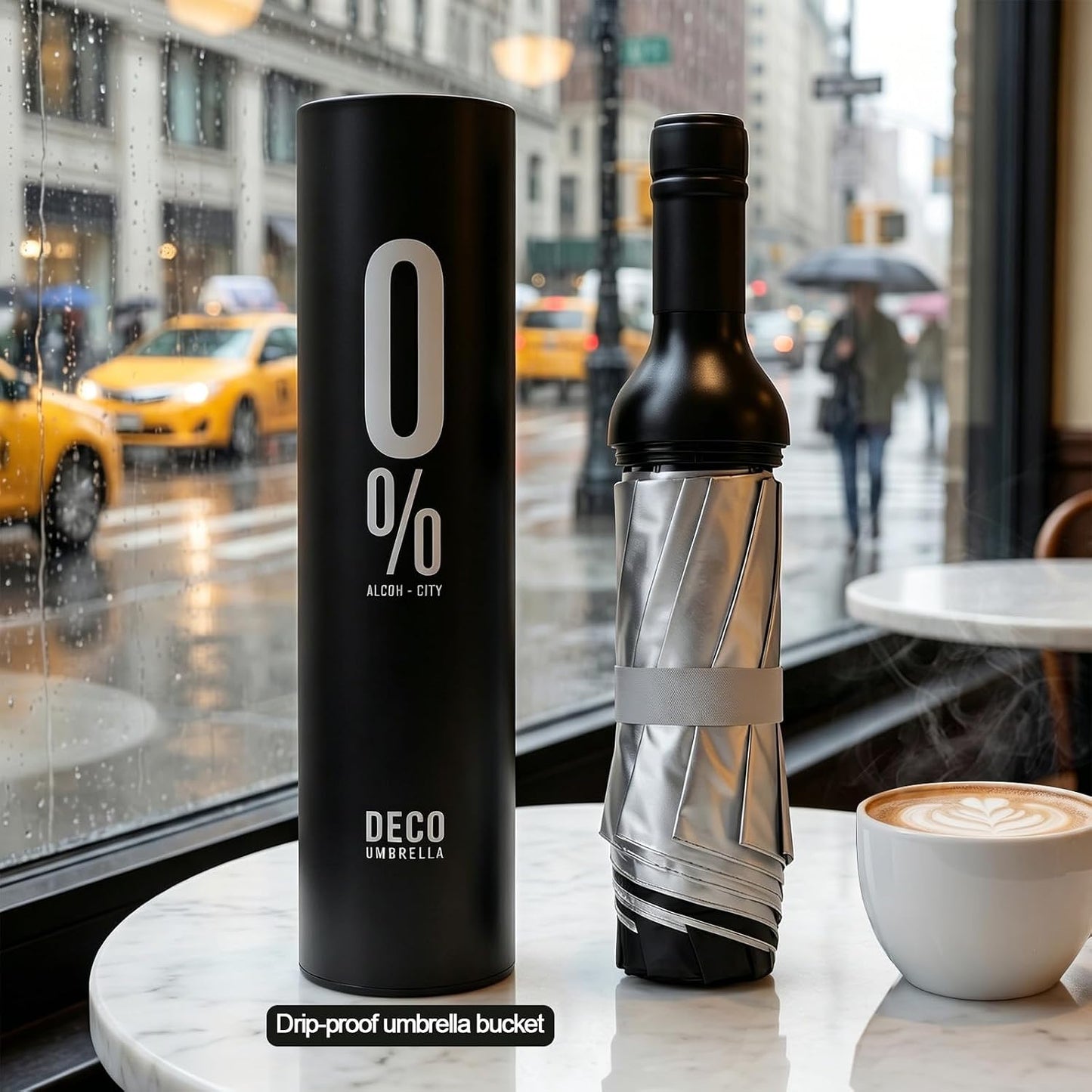 Wine Bottle Umbrella - Compact Windproof UV-Blocking Design | Waterproof & Lightweight Gift for Rain or Sun