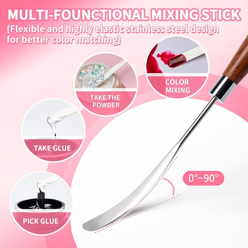 Disposable Nail Art Palette Paper - 100 Sheets Waterproof Double-Sided Mixing Palette with Stirring Rod for Gel Polish & Makeup | Perfect for Nail Art Supplies