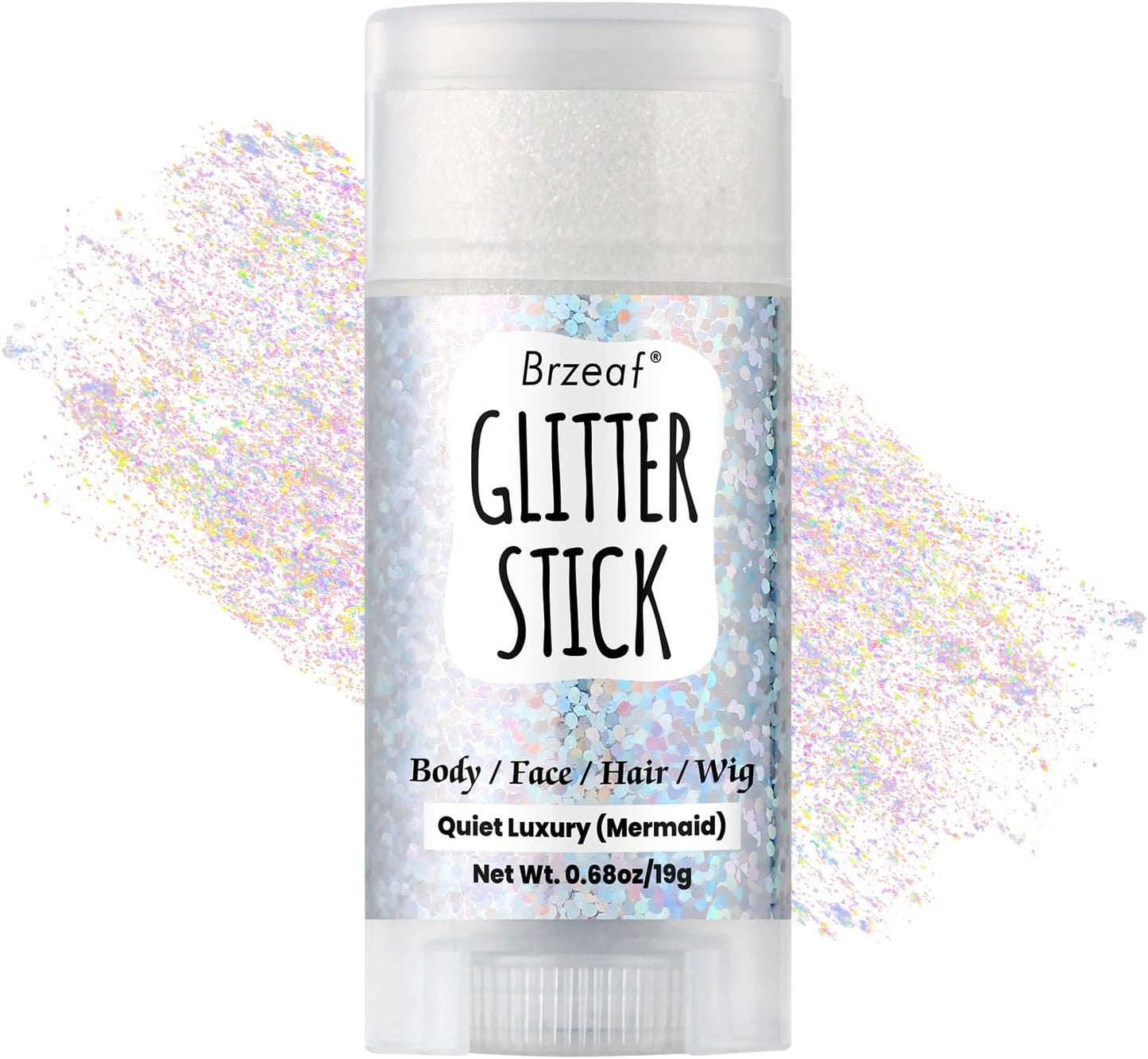 Pink Glitter Stick - Long-Lasting Face & Body Makeup Gel | Non-Greasy Chunky Glitter for Rave & Soccer Events