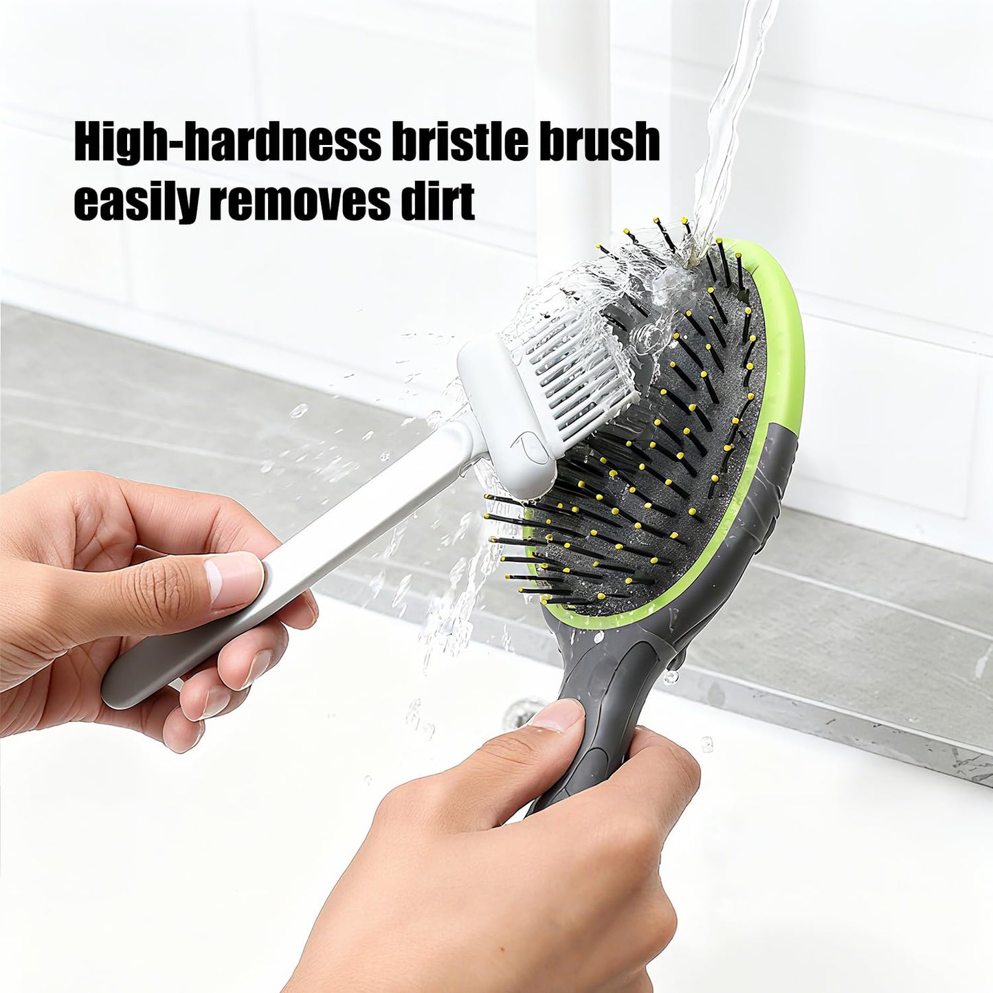 Hair Brush Cleaning Tool, White Comb Cleaner Brush for Removing Hair and Dust | Reusable Deshedding Tool for Home & Salon Use (1 Pack)