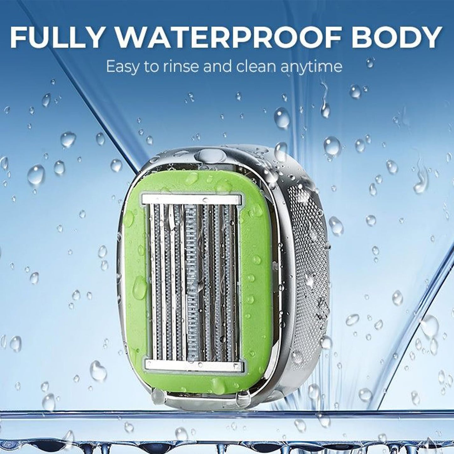 Manual Head Shaver - Bald Shaving Tool, Hair Clipper Groomer, Portable Handheld Razor, Stainless Steel Blade | Efficient Grooming Device for scalp legs arms face daily travel seniors athletes barber u