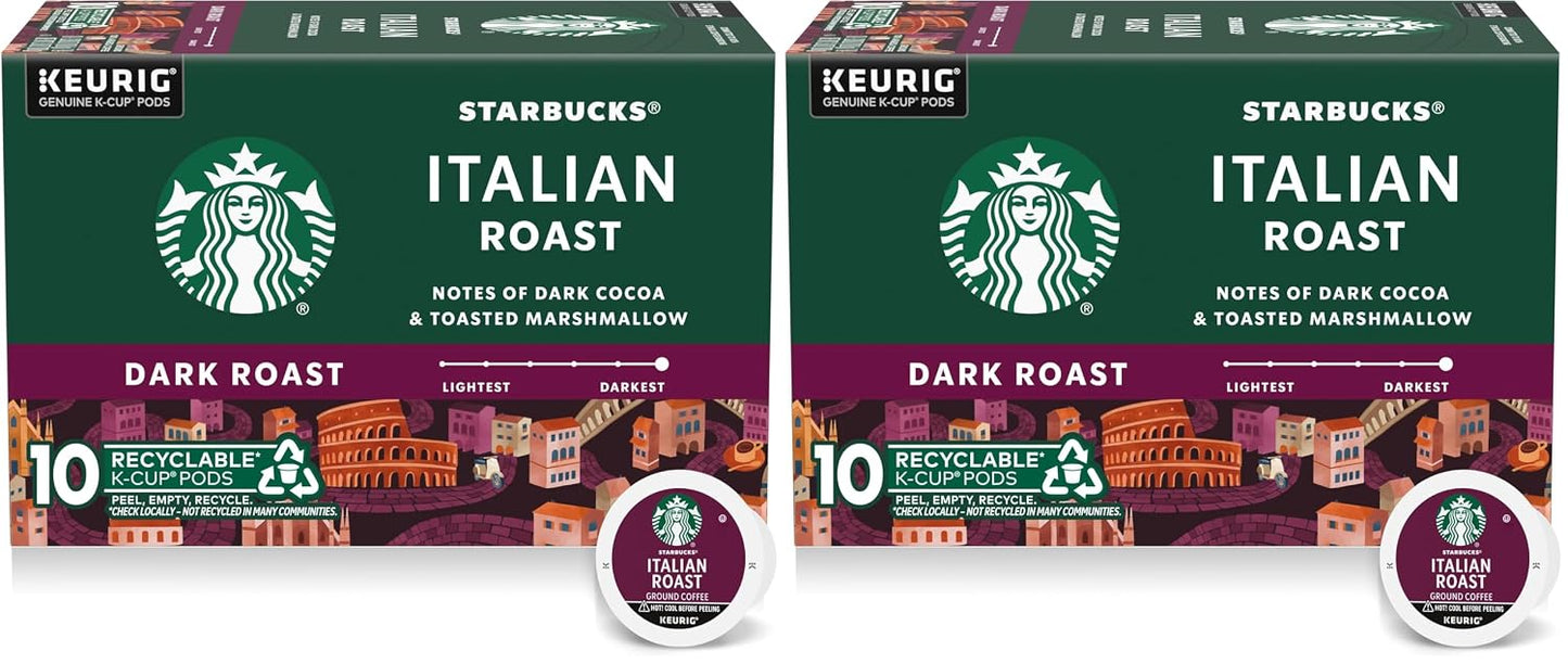 Starbucks K-Cup Coffee Pods - Dark Roast French Roast for Hot or Iced Coffee | 96 Count