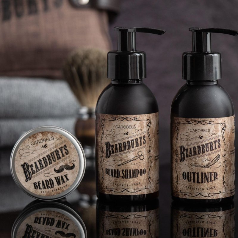 Beardburys Beard Wax Moustache Wax for Men Strong Hold Tame Style Mustache Wax Soft Fixing Long-Lasting Groomed Look Grooming Wax Paraben Free Made With Natural Ingredients Scented 50g