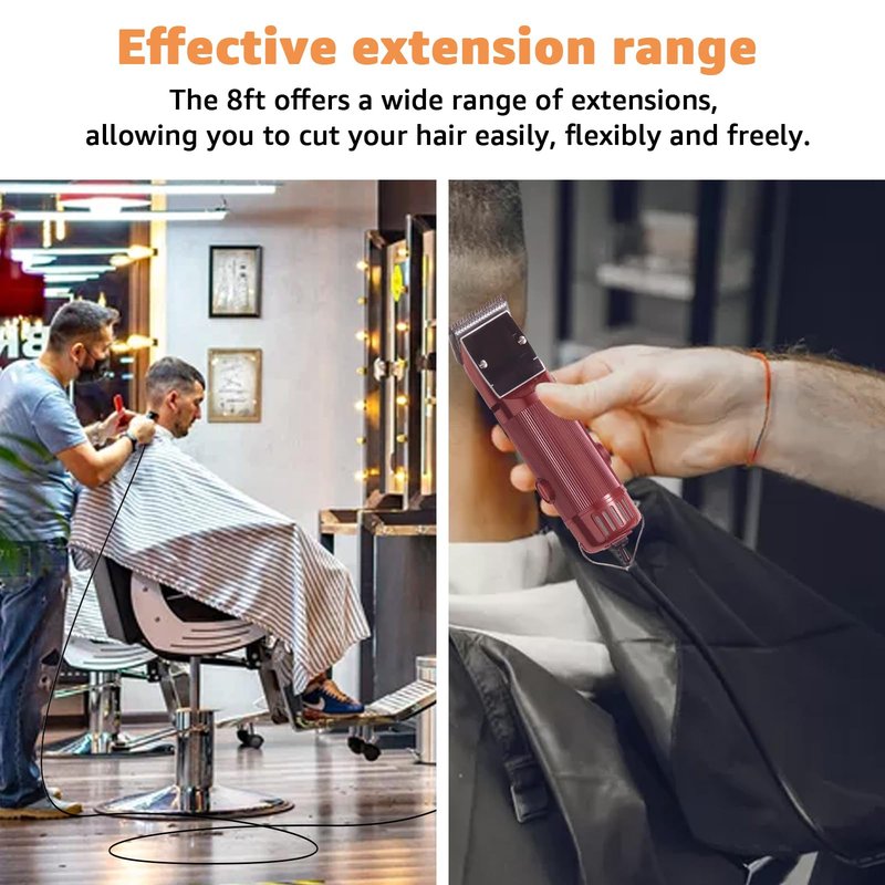 Replacement Power Cord for Oster Classic 76 Clippers - Exact Fit, Durable & Easy to Install - Compatible with Oster 76 Hair Clippers