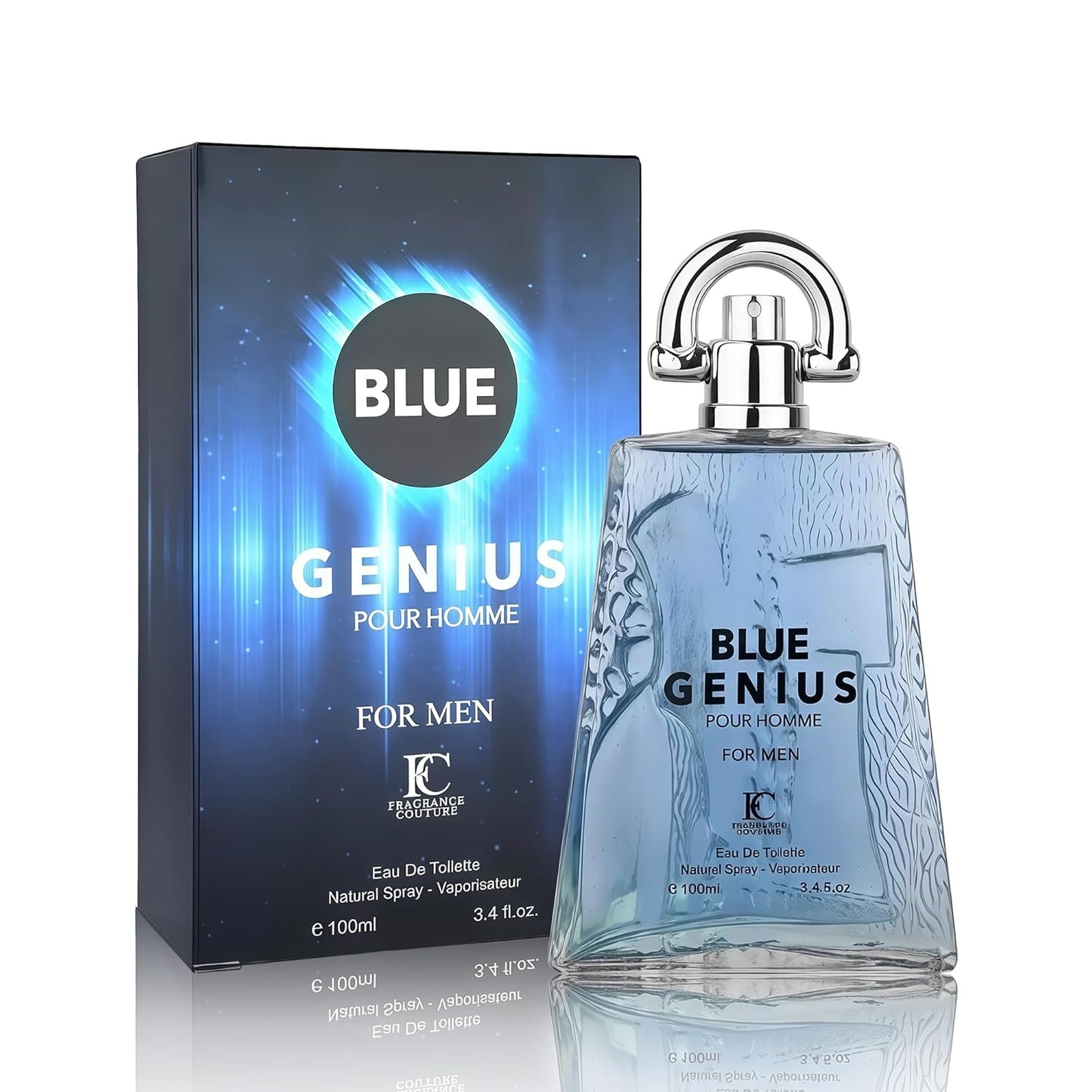 AFLUXE AVENTO UOMO Cologne for Men - Long-Lasting Woody Fresh Scent | 100ml Eau de Toilette Gift Set