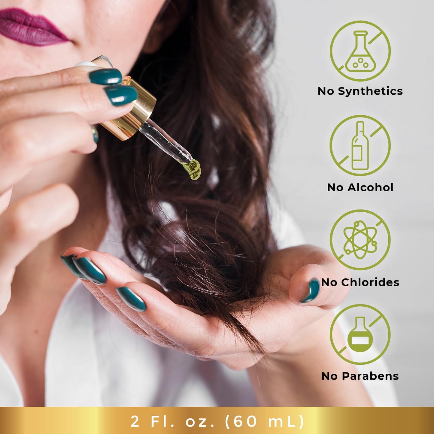 Dermveda Hair Repair Serum with Rosemary, Amla & Ashwagandha, Lightweight Scalp Care Oil for Thinning Hair & Dry Scalp, Herbal Formula, 30 ml