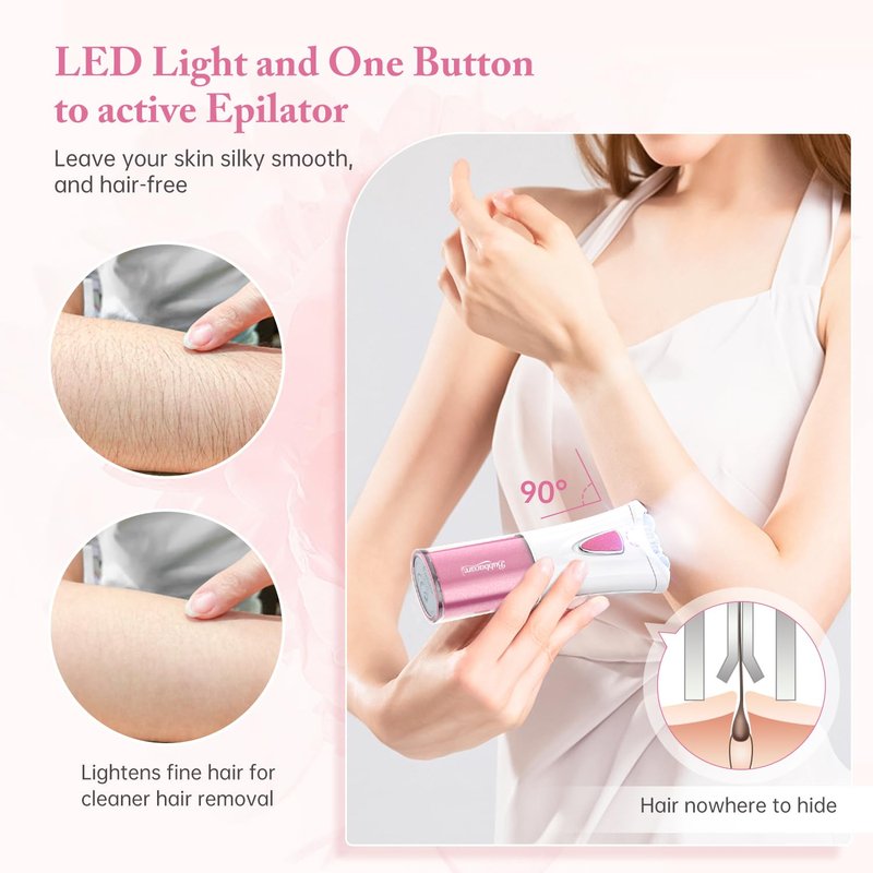 Facial Epilator Smooth Glide Epilator for Women Face Hair Remover Smooth Glide for Women Face Hair Removal Smooth Glide for Face Bikini Leg Arms