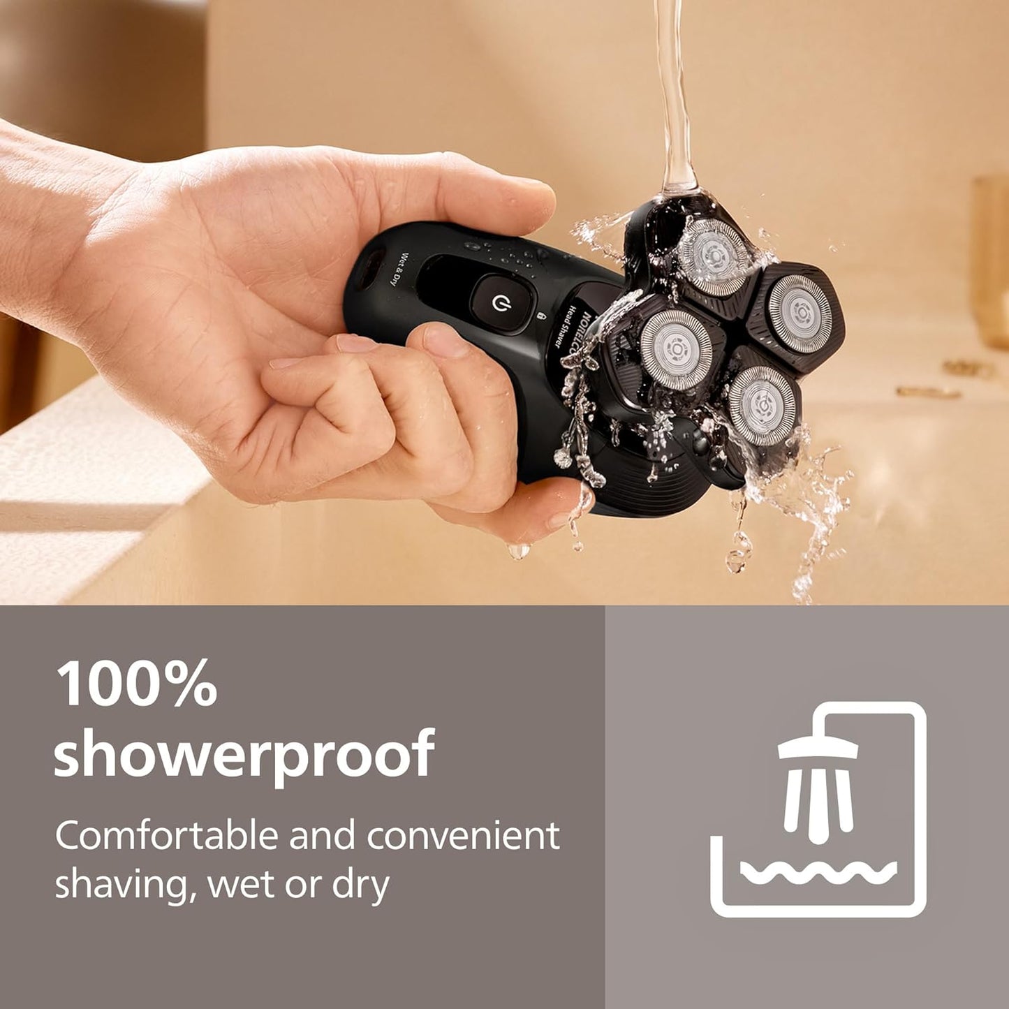 Philips Norelco Head Shaver Pro 5000 Series - Electric Shaver with 360° Flexing Head & ComfortCut Blades | Gentle on Skin, Model HS5980/40