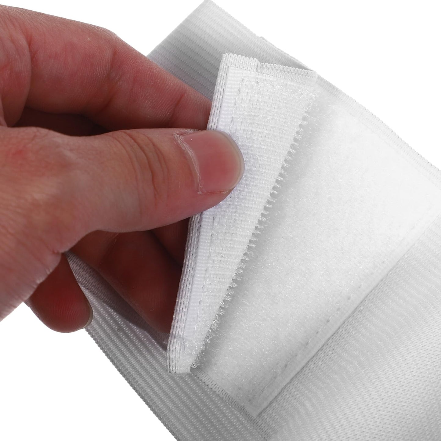POPETPOP Adjustable White Captain Armband 4-Pack for Soccer Football Basketball Team Sports Elastic Blank DIY Player Bands 17.71X2.75In