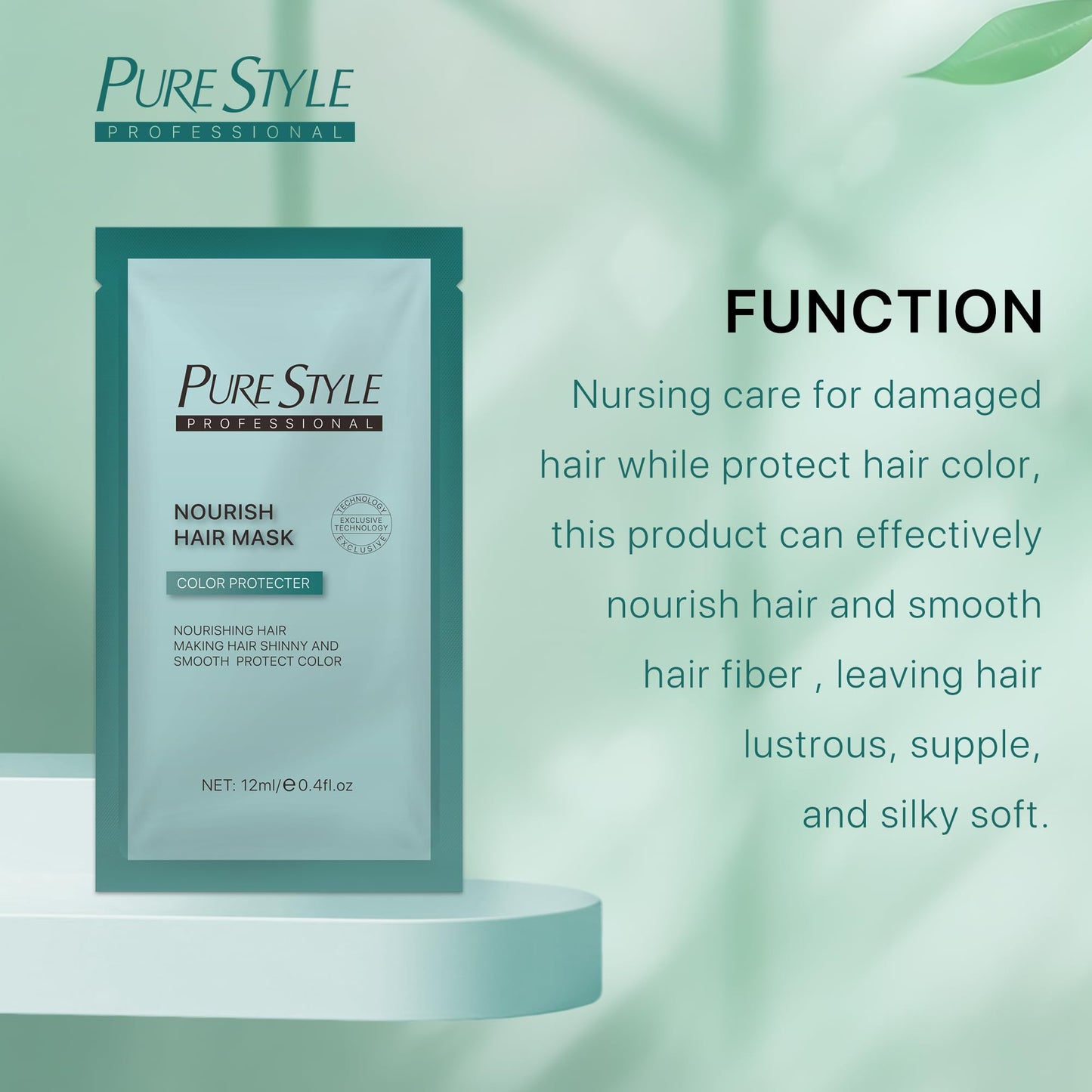 ysnstyle Professional 2-Pack Color Locking Hair Mask | Anti-Fade Color Protection | Deep Nourishing for Dry Frizzy Color-Treated Hair | Used After Hair Dye Hair Perm hair | 0.4 fl oz (12ml)