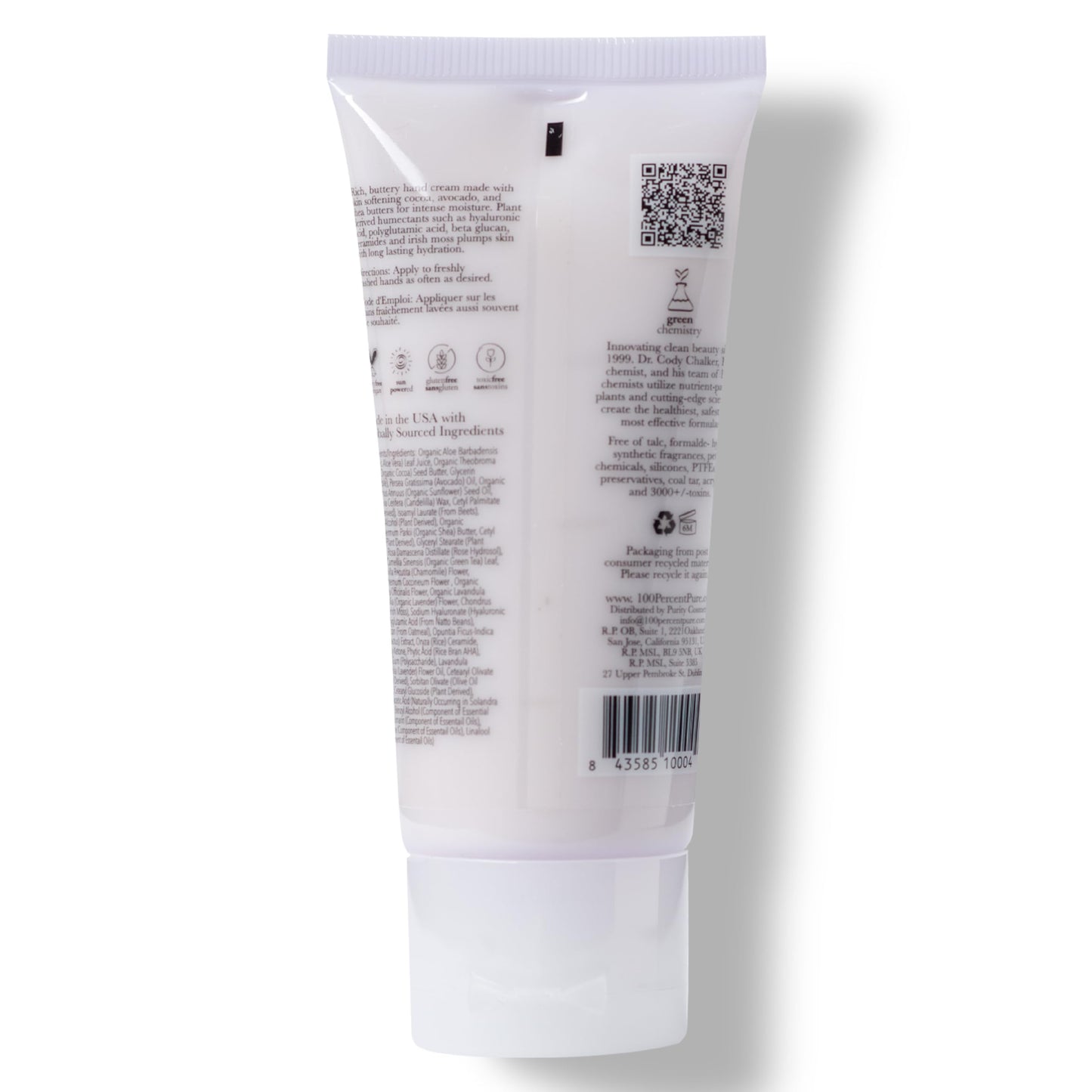 100% PURE French Lavender Hand Cream Non-Greasy Dry Skin Hand Lotion - Rich Cocoa Avocado & Shea Butter, Vitamins & Super Fruit Antioxidants - Natural Hand Buttercream for Soft Supple Skin - 2 Fl Oz