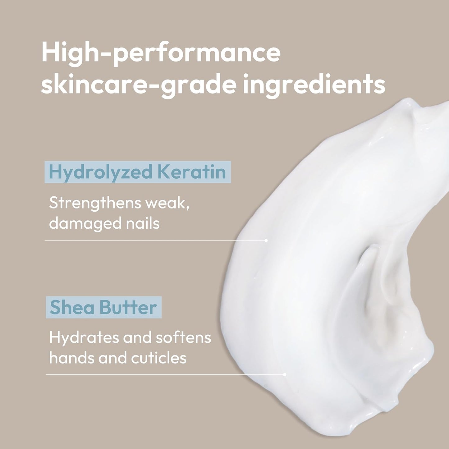 Kerasal Nail Strengthening Cream - Hydrolyzed Keratin & Shea Butter, 2 Oz | Repair & Nourish Nails