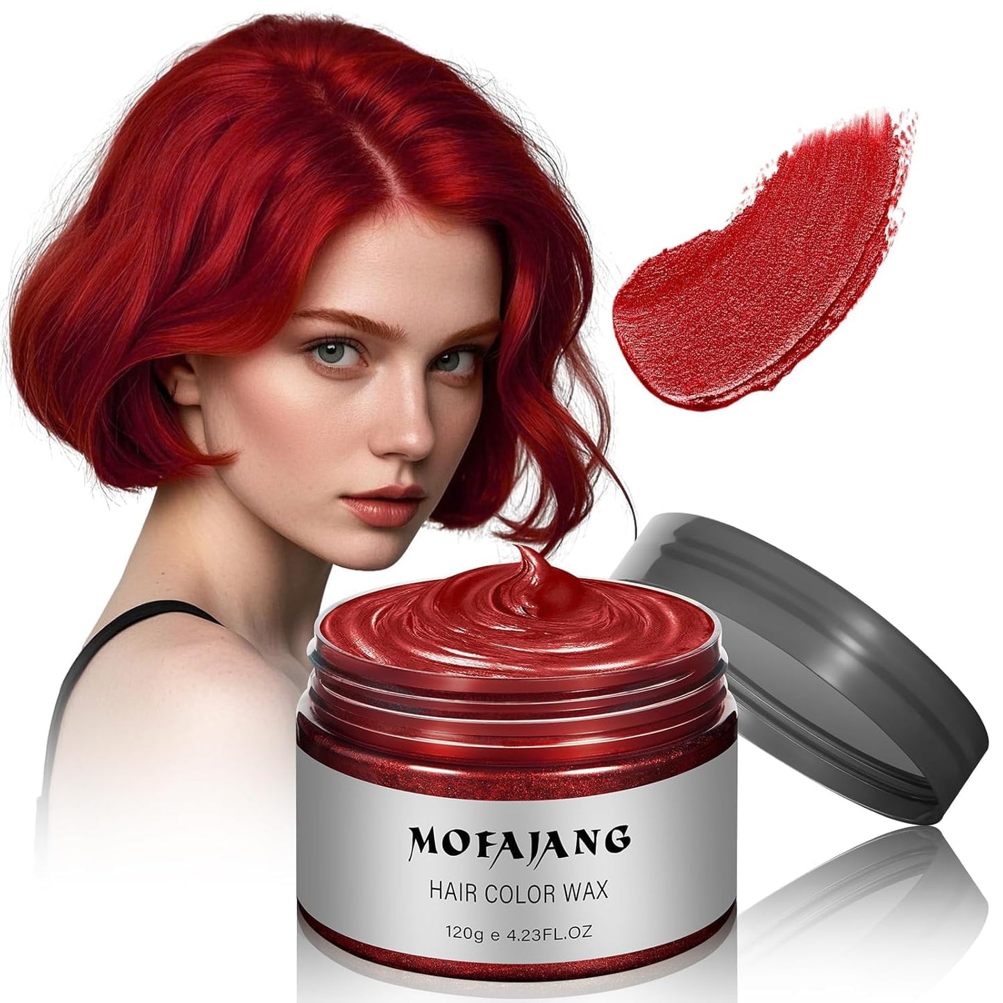 Temporary Hair Color Wax - Natural Washable Brown Hair Dye for Kids & Women | 4.23 Oz Perfect for Cosplay & Parties