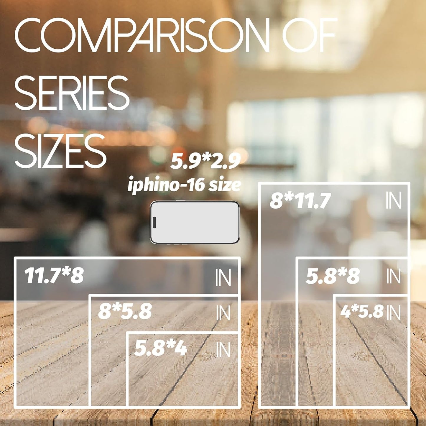 Acrylic Sign Holder - 12x8 Two-Sided Display Stand | 4 Pack for Cafes, Shops, Events