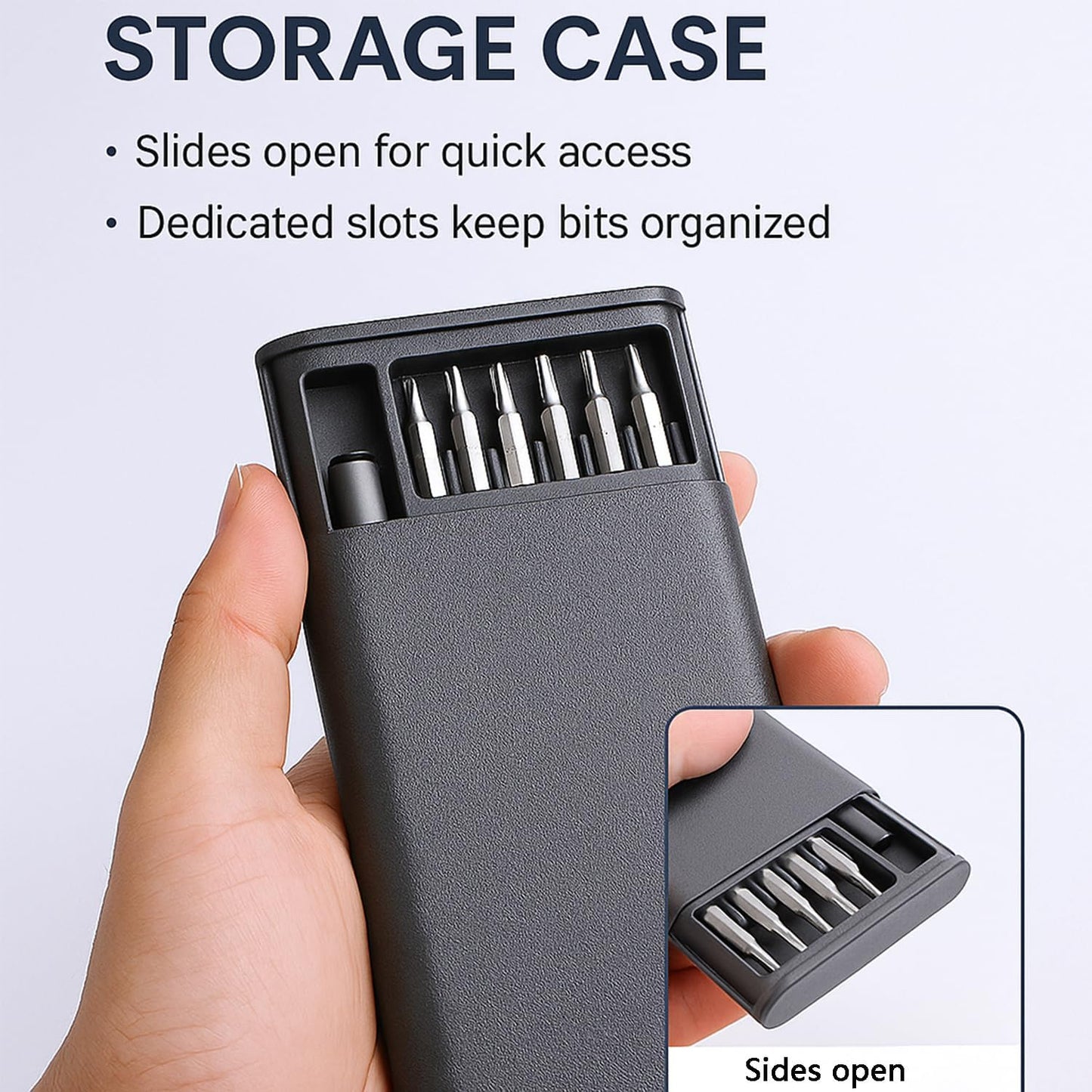 25-in-1 Precision Screwdriver Set - Mini Tool Kit with Magnetic Bits for Electronics & Watch Repair | Slim Storage Case