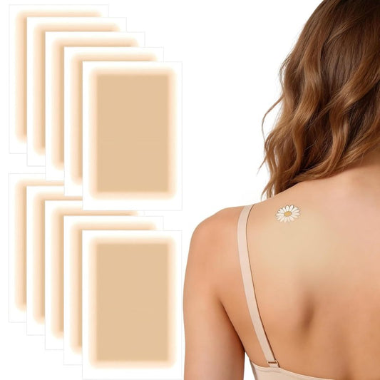 Tattoo Cover Up Patches - 10 PCS Waterproof Concealer for Tattoos, Scars & Birthmarks | Ideal for Fair Skin