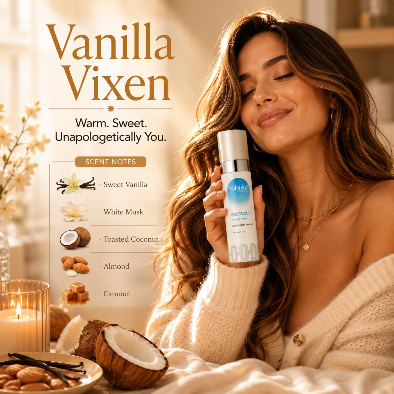Solcloud Vanilla Vixen Hair & Body Perfume