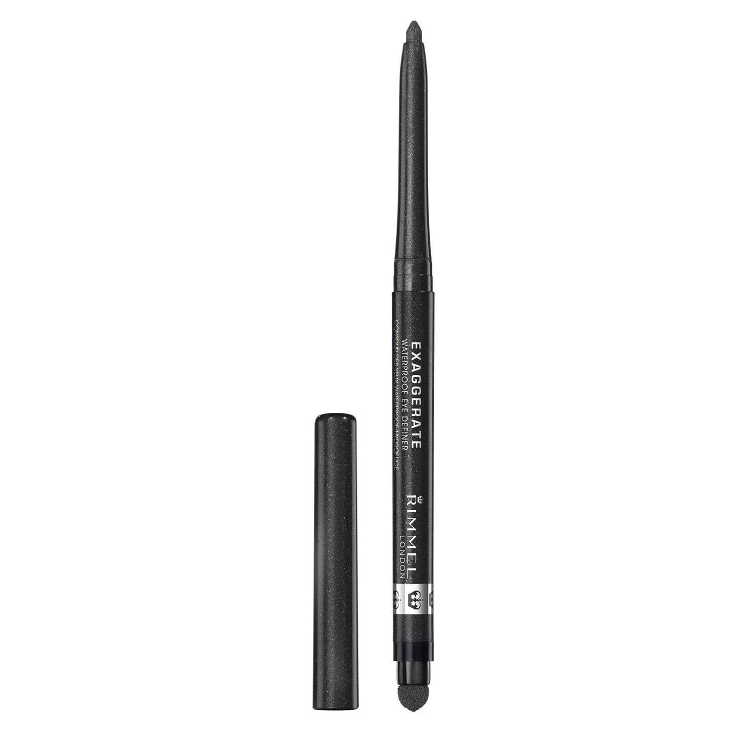 Rimmel London Exaggerate Waterproof Eyeliner - Highly Pigmented, Long-Wearing | Deep Ocean, 0.01oz