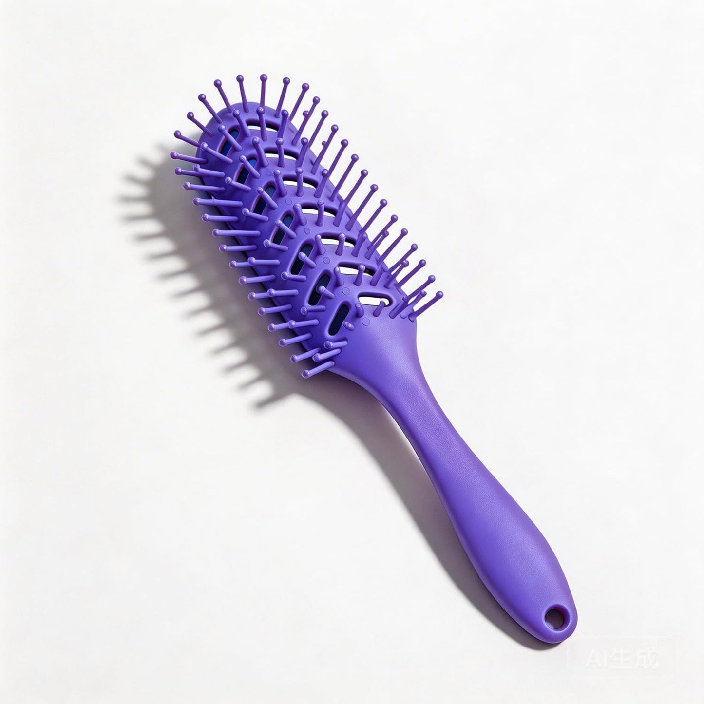 Curly Hair Detangler Brush - Degradable Vented Hairbrush for Thick Hair | Pain-Free Detangling Wet or Dry