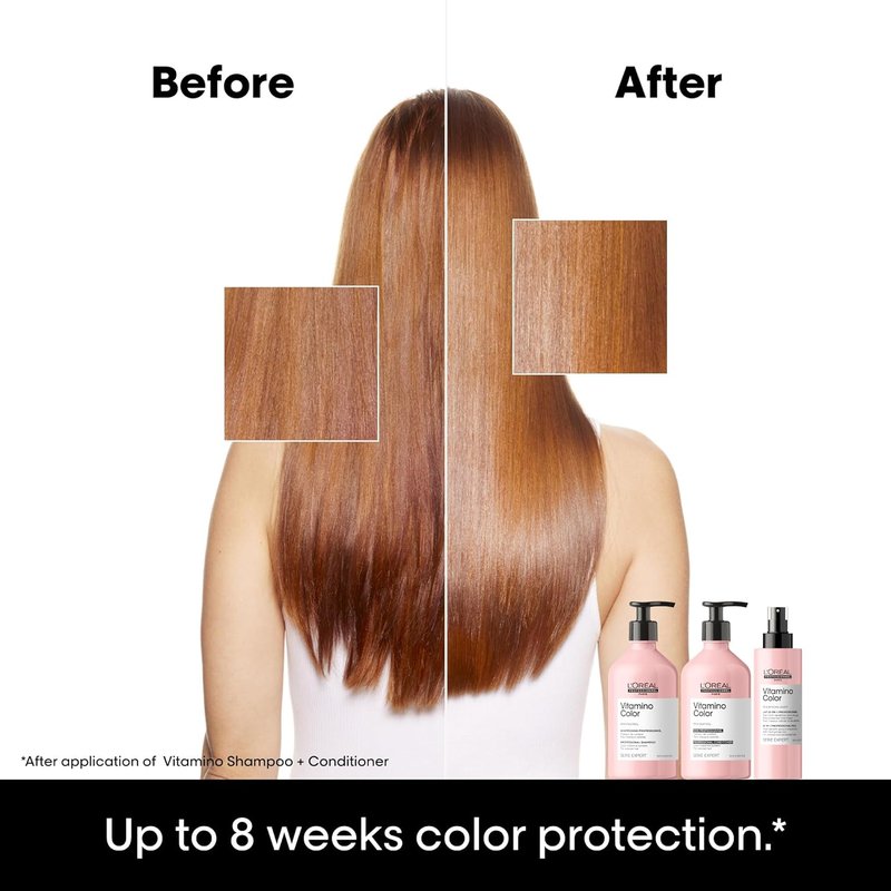 L'Oreal Professionnel Vitamino Color Shampoo - Protects Hair Color, Prevents Damage & Enhances Shine | 300ml
