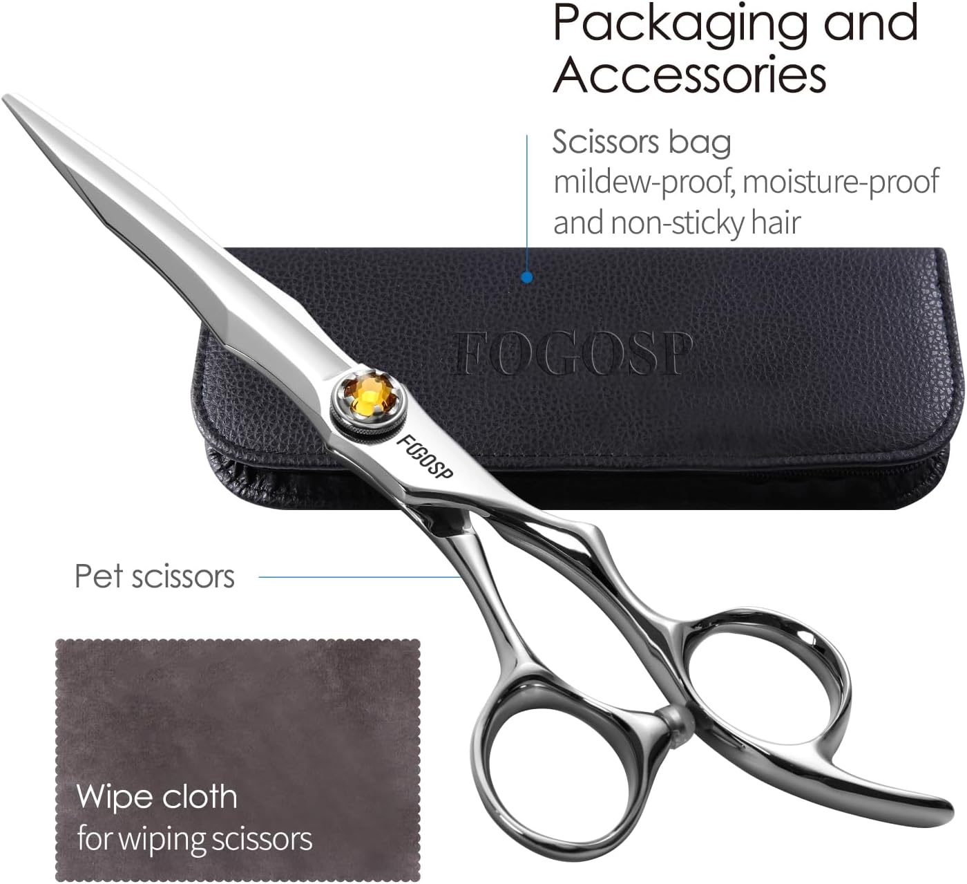 Professional Barber Scissors - 6.5" Japan VG10 Hair Shears for Precision Cutting | Unisex Design